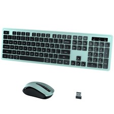 Wireless Keyboard and Combo, 2.4GHz Wireless Keyboard with USB Receiver, Wate...