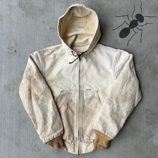 Vintage Carhartt YOUTH JR106 brown faded work wear jacket