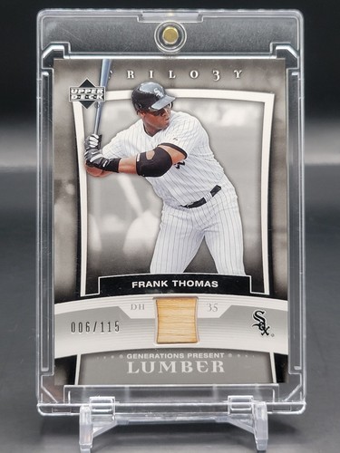 2005 UD Game Used Bat 6/115 Trilogy Frank Thomas #PR-FT Lumber White Sox
