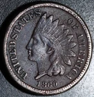 1860 INDIAN HEAD CENT - VF VERY FINE Details