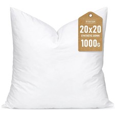 Synthetic Down Pillow Insert, 20x20 Down Alternative Throw Pillow Insert. Ult...