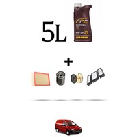 Hoffcar Servicekit 4 Filter Und 5L ÖL FüR Citroen Dispatch I 2.0 Hdi 80KW Ab