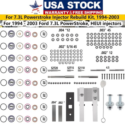 #ad For 7.3L Powerstroke Injector Deluxe Rebuild KIT w vice clamp and tools springs $128.50