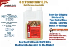8 oz Martins 13.3% Permethrin Kill Bedbugs Fleas Flies Lice Ticks on Livestock