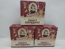 (3 Bars) Dr. Squatch FROSTY PEPPERMINT Limited Ed. Christmas Natural Soap | 5 oz