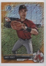 2017 Bowman Chrome Prospects Orange Shimmer Refractor 2/25 Andy Yerzy 0o0