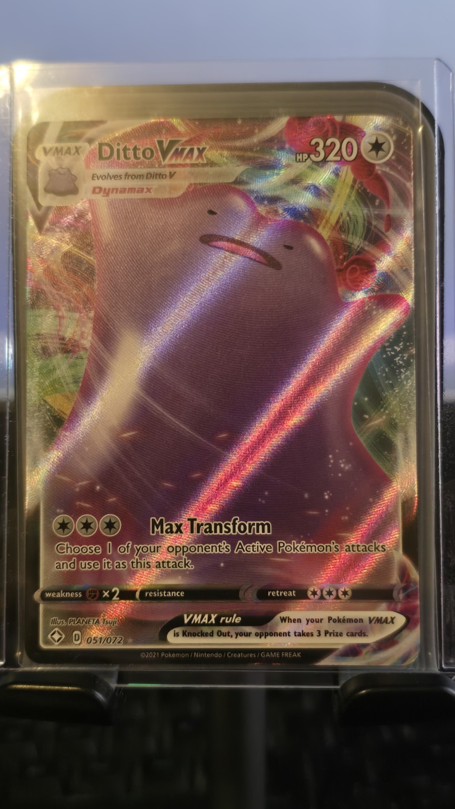 Ditto VMAX 051/072 Shining Fates Holo NM