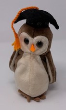 NEW w/ Tags - TY Beanie Babies Wise the Graduation Owl - Class of 1998