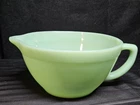 Vintage Fire King Green Jadeite Oven Ware Mixing/Batter Bowl with Pour Spout