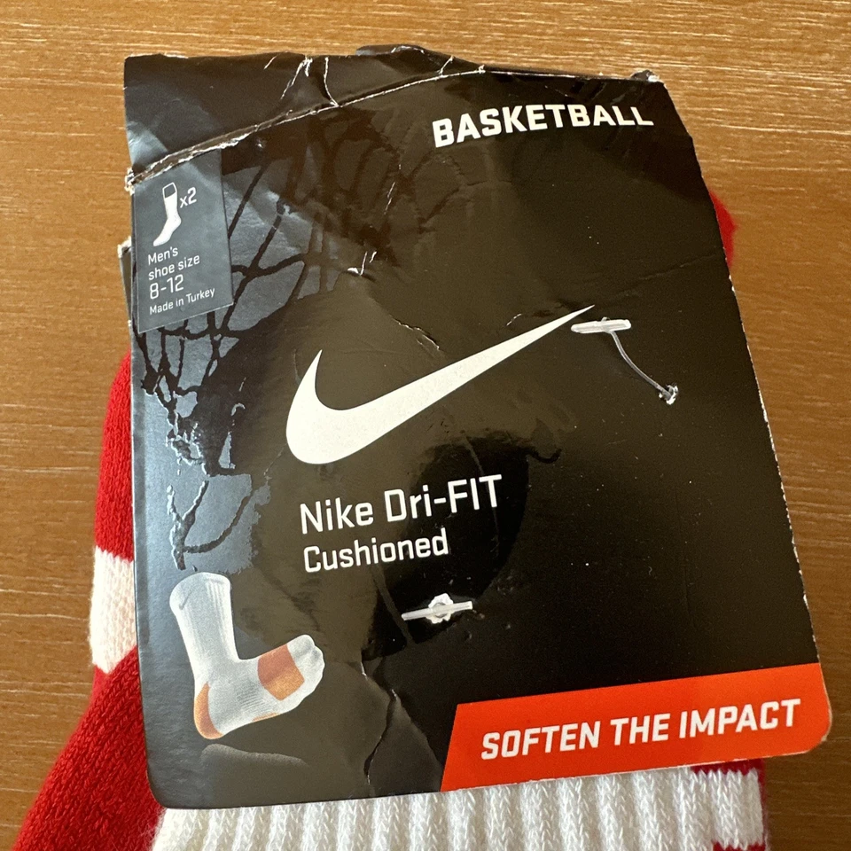 Nike LeBron James Elite Men's Socks Size 8-12, Size Large, 2 Pairs, New, RARE! - Image 3 of 4