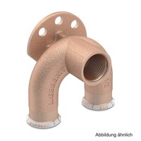 "Geberit Mapress Kupfer Doppelanschlusswinkel 90°, 15Mm X 1/2\" X 15Mm, Rotguss"