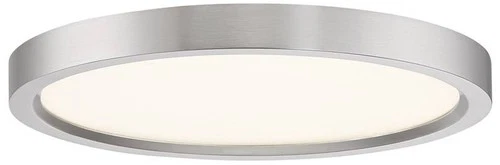 Quoizel Outskirt 11" Wide Brushed Nickel LED Ceiling Light - Picture 2 of 6