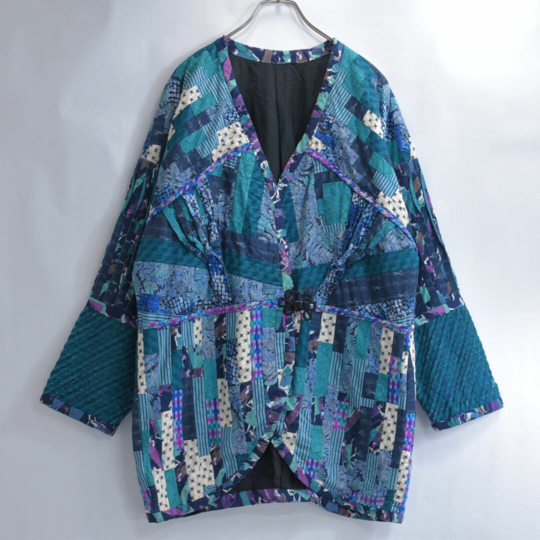 Vintage Handmade Patchwork Design Quilt Jacket Co… - image 2