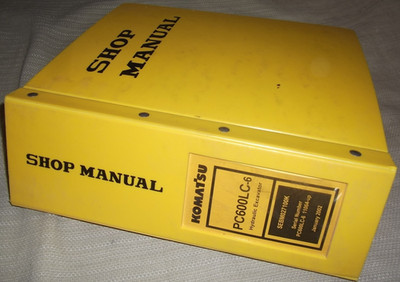KOMATSU PC600-6 PC600LC-6 EXCAVATOR SERVICE SHOP REPAIR WORKSHOP MANUAL 11064-UP