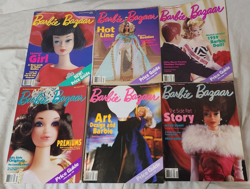 BARBIE BAZAAR - Collector's Magazine - 6 Issues Volume 6, No. 1-6, 1994 COMPLETE