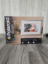 SEALED Polaroid Digital Picture Frame 7" Screen Silver Frame  Mat PDF-700SL