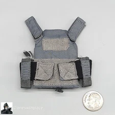1:6 scale Easy & Simple PMC Weapon Specialist Gray Plate Carrier