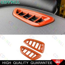 Para Honda HR-V HRV 2023-2026 Naranja Brillante Salpicadero Salida Lateral Ventilación Cubiertas Borde