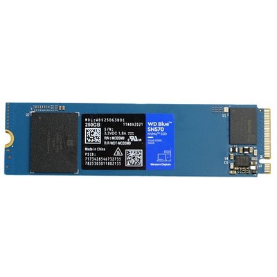 250GB WD Blue WDS250G3B0C SN570 NVMe SSD M.2 2280 PCIE Gen3x4 Nand 3300 MB/s