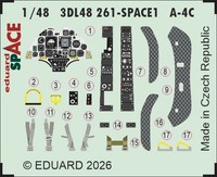 MW22 Eduard 3DL48261 A-4C Space 1/48 3D Decal For Hobby Boss