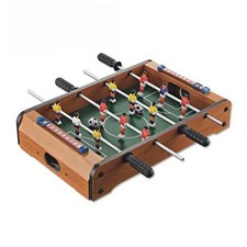 14 Inch Foosball Table, Wooden Soccer Game Tabletop, Mini Indoor Table Soccer