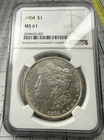 1904 Morgan Silver Dollar NGC MS61 $1 Harder Date Scarce Philadelphia Mint