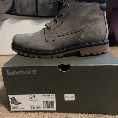 Timberland Chukka Boots Dark Grey Nubuck Lace Up Men's Size 10.5