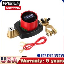 Battery Disconnect Top Post Kill Switch 12V-48V Heavy Duty Shut Off For Car RV