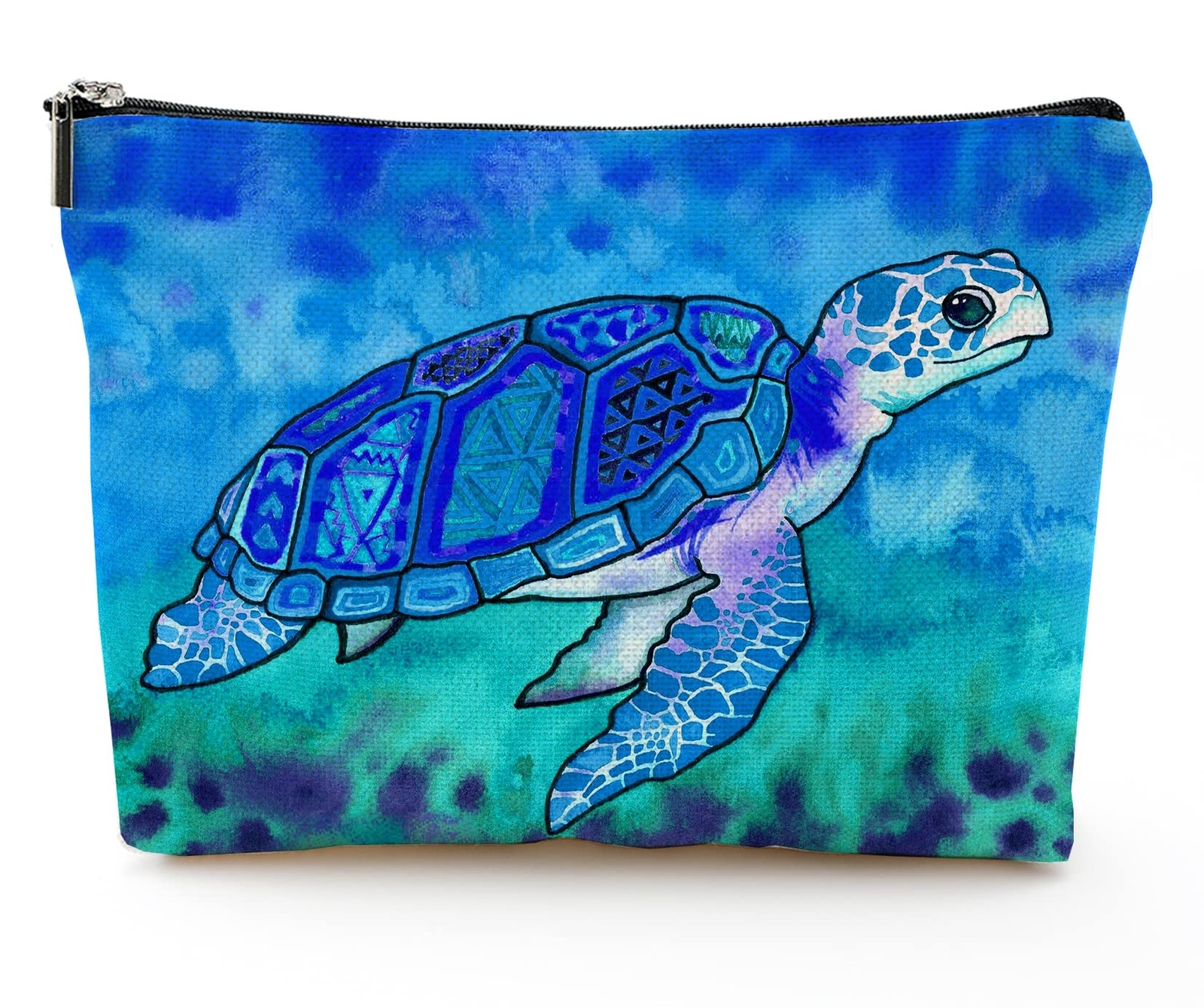 Sea Turtle Makeup Bag Travel Portable Cosmetic Pouch Waterproof Toiletry Orga...