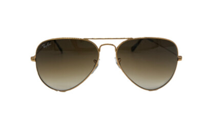Ray Ban Sunglasses Aviator Gold Arista Brown Gradient 3025  display picture 2