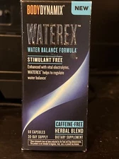 Body Dynamix Waterex Water Pill Herbal Dietary Supplement 60 NEW Exp 11 2024