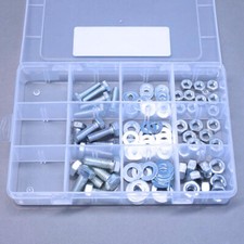 Mixed BSF Restoration Fasteners Pack ZINC - 105 pieces, bolts, nuts, washers