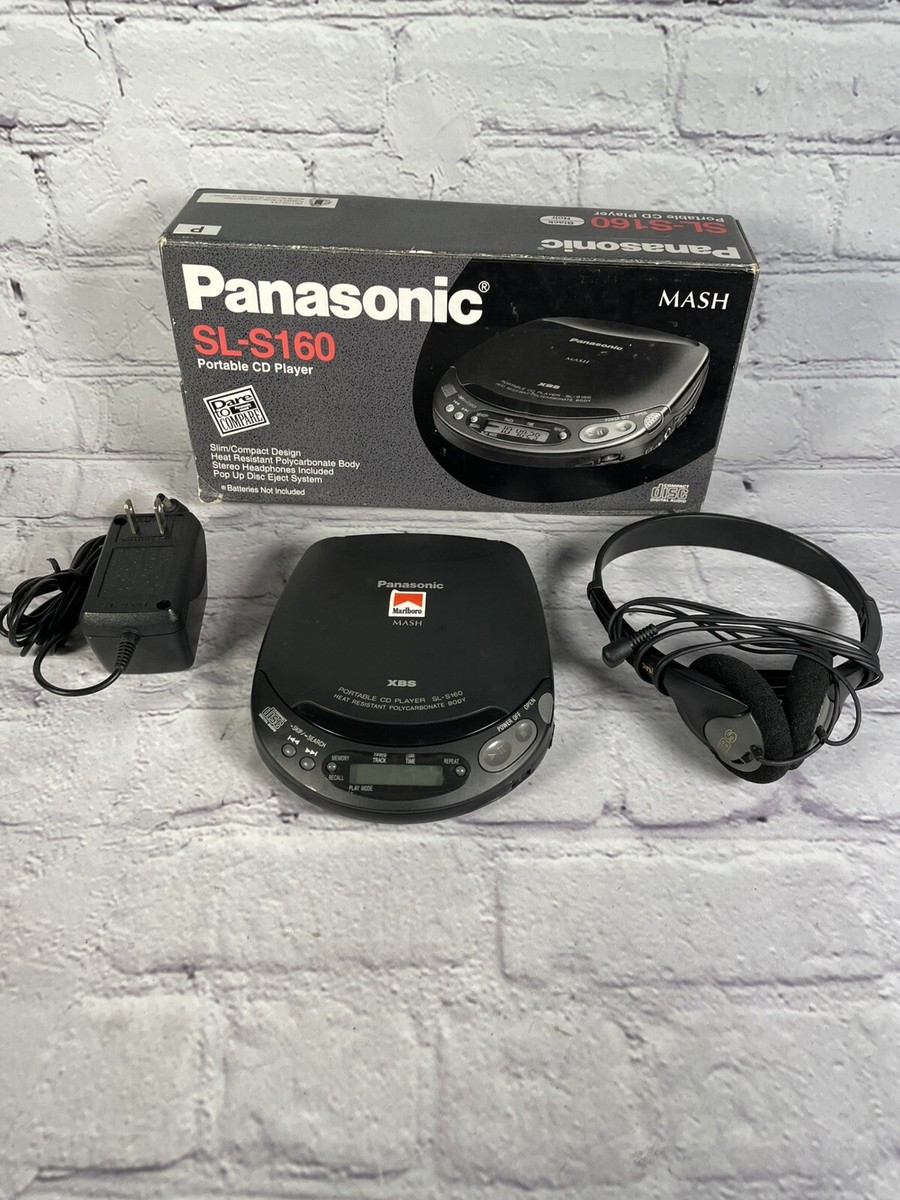 Vintage Panasonic Mash SL-S160 Portable CD Player Headphones