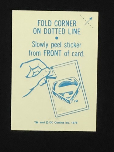 1978 Superman Foil Stickers - YOU GET BOTH STICKERS!!!! - Picture 3 of 5