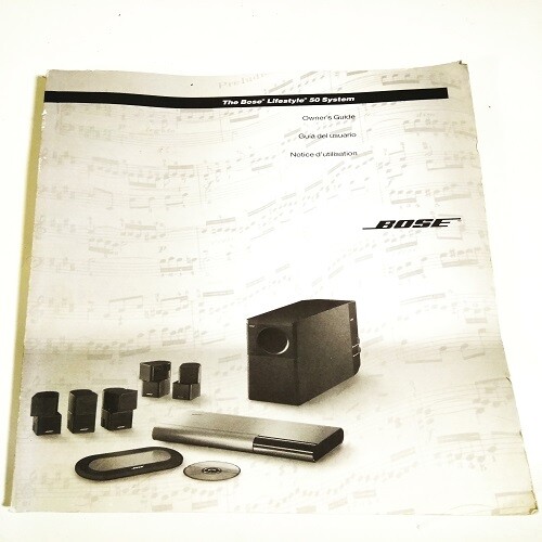 BOSE Lifestyle 50 System Owner's Guide 