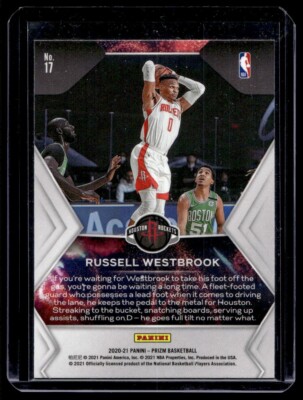 2020-21 Panini Prizm Russell Westbrook Fireworks #17 Houston 
