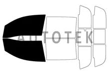 PreCut Film Front 2 Door Window Any Tint Shade For Nissan Titan Crew Cab 2016-24