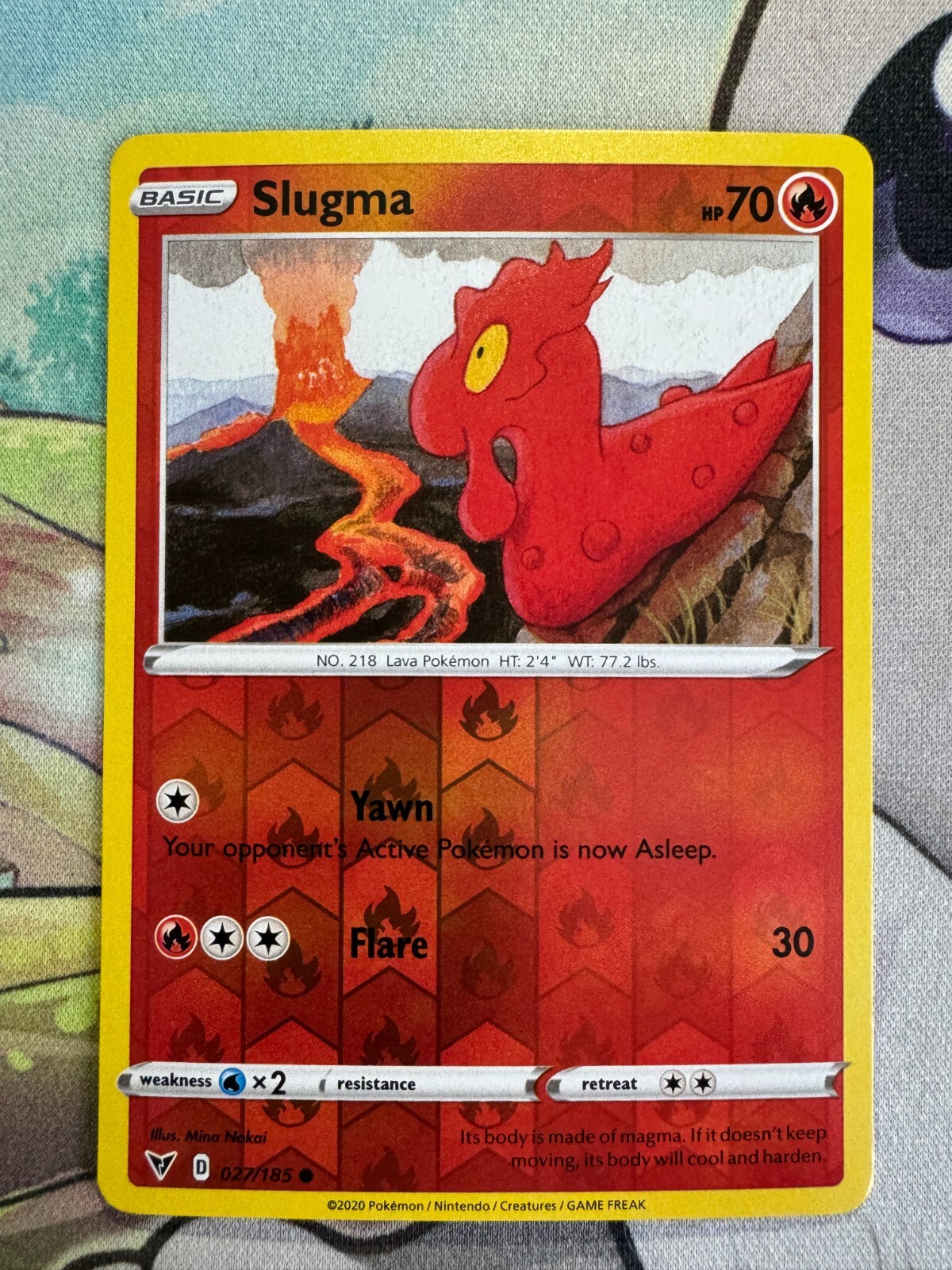 Slugma Reverse Holo English Pokemon TCG BKBW560