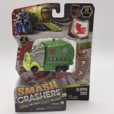 Smash Crashers: Sloppy Sam - Series 1 - Crash The Truck! Unbox The Stuff!  NEW 5+