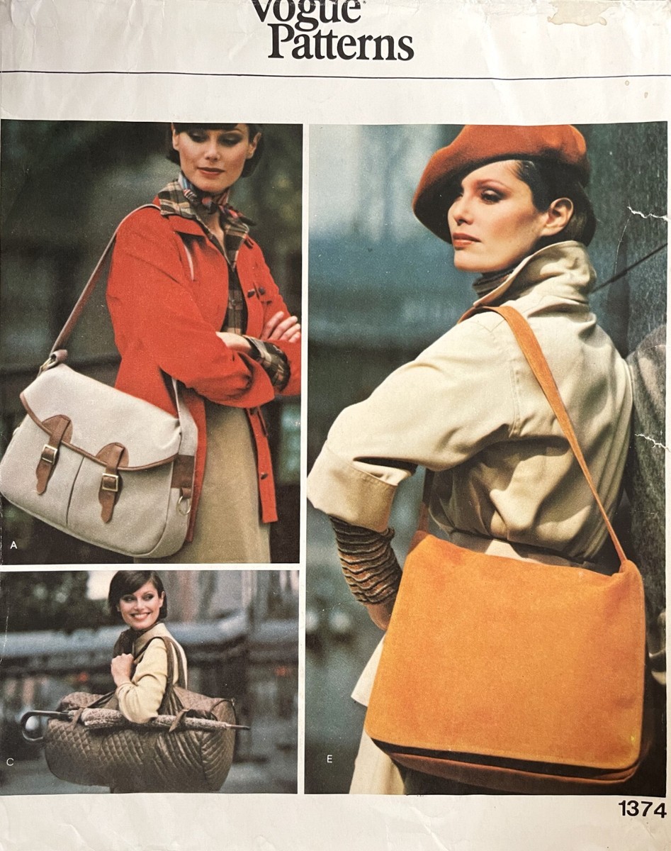 1970's VOGUE Misses' Handbags Pattern 1374 UNCUT | eBay