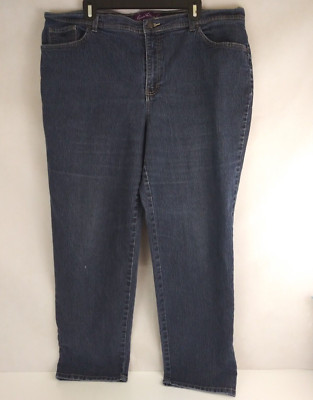 Gloria Vanderbilt Amanda Whiskered Distressed Bootcut Jeans Plus Size  20W