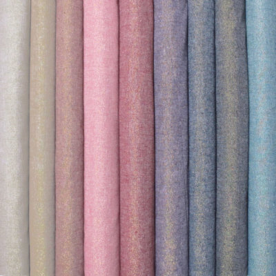 ROBERT KAUFMAN ''ESSEX YARN DYED METALLIC'' Linen Cotton Blend by the 1/2 yard