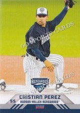2022 Hudson Valley Renegades Cristian Perez RC Rookie NY Yankees VZ