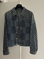 Authentic Louis Vuitton x Nigo Giant Damier Waves MNGM Denim Jacket NWT