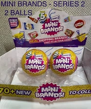 5 SURPRISE MINI BRANDS RETIRED SERIES 2 🎁 SET OF 2 🎄GREAT STOCKING STUFFERS