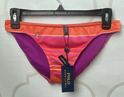 Polo Ralph Lauren RL7PW93 Womens Multicolor Bikini Bottom Size XS