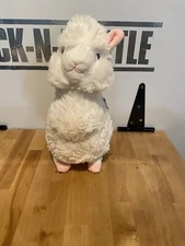 Kellytoy Llama Plush Stuffed Animal White w/ Gray Xmas trees Saddle 12''