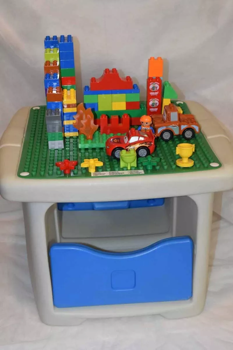 Lego duplo table clearance with storage