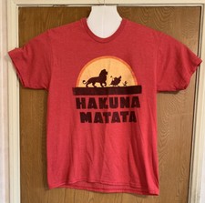 Lion King Hakuna Matata Disneyland Disney World Adult Mens L Tee Graphic T-shirt