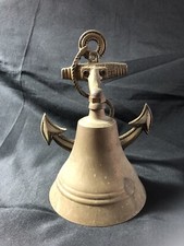 Brass Anchor/ Ship Bell /Nautical Rope /Maritime /Wall Decor/boat/brass/antique